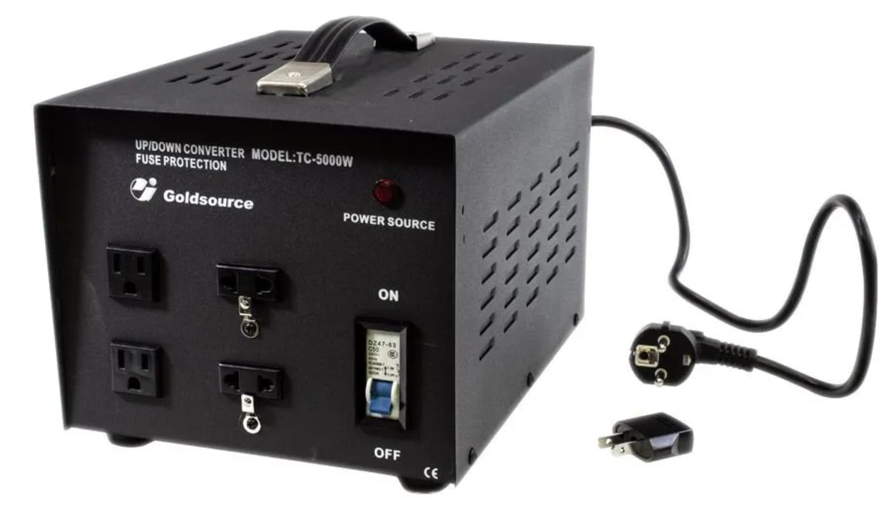 Convertisseur de tension GoldSource TC-5000W 220/240V vers/depuis 110/120V, 5000 Watts