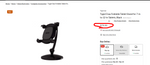 Support pliable TygerClaw pour tablettes 7"-12" – Support réglable rotatif à 360° (Noir)