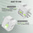 Adaptateur de prise de voyage universel international, adaptateur de prise de voyage européen 5 en 1 avec 2 ports USB-A et 2 ports USB C 3,5 A et prise murale CA universelle pour l'Europe, les États-Unis, le Royaume-Uni, l'Australie et l'Asie