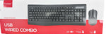 Clavier et souris filaires USB Marvo Touch Wisdom – Plug & Play pour PC et Mac