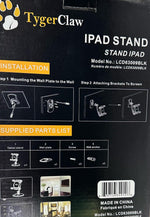 Support pliable TygerClaw pour tablettes 7"-12" – Support réglable rotatif à 360° (Noir)