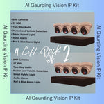 AI Guarding Vision 6MP Security System: 4/8/16 Channel NVR Kits with Active Deterrence Turret Cameras, Red/Blue Flashing Lights, Two-Way Audio, and 2TB/4TB HDD – Available in Black or White
