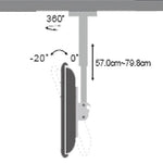 BEST Mounts 23-55 inch TV Ceiling Mount - Up to 100 lb (45 kg) (BCM-107)