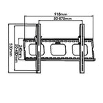 BEST Mounts 32-60 inch TV Ceiling Mount - Up to 175 lb (80 kg) (BCM-109)