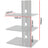 BEST 3-Tier DVD/Receiver/STB Wall Mount Glass Shelf Unit - Up to 66 lb (30 kg) (BEST-DVD-3)