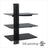BEST 3-Tier DVD/Receiver/STB Wall Mount Glass Shelf Unit - Up to 18 lb (8 kg) (BEST-DVD-713)
