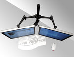 BEST Dual 10-23 inch LCD Monitor Desk Mount - Up to 33 lb (15 kg) (BDM-003)