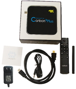 WaveMatter CARBON 9 Plus Android TV BOX - QUAD-CORE, 4K, 4GB RAM, 32GB STORAGE, KODI,802.11ac Dual band wifi