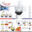 Robot culinaire et extracteur de jus Preethi Nitro Plus 550W/110V