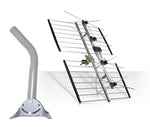 Channel Master CM-4221HD 4-Bay (45 mi/70 km) UHF Antenna w/ J-Pipe Mount
