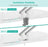 Support de moniteur double bras blancs, pour 2 moniteurs, indicateur de tension à ressort mécanique, support entièrement réglable, jusqu'à 32 pouces, capacité de poids de 10 kg, blanc