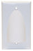 Flush to Outer Surface Bulk Wire Wall Plate (Single Gang, White)