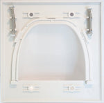 Flush to Outer Surface Bulk Wire Wall Plate (Double Gang, White)