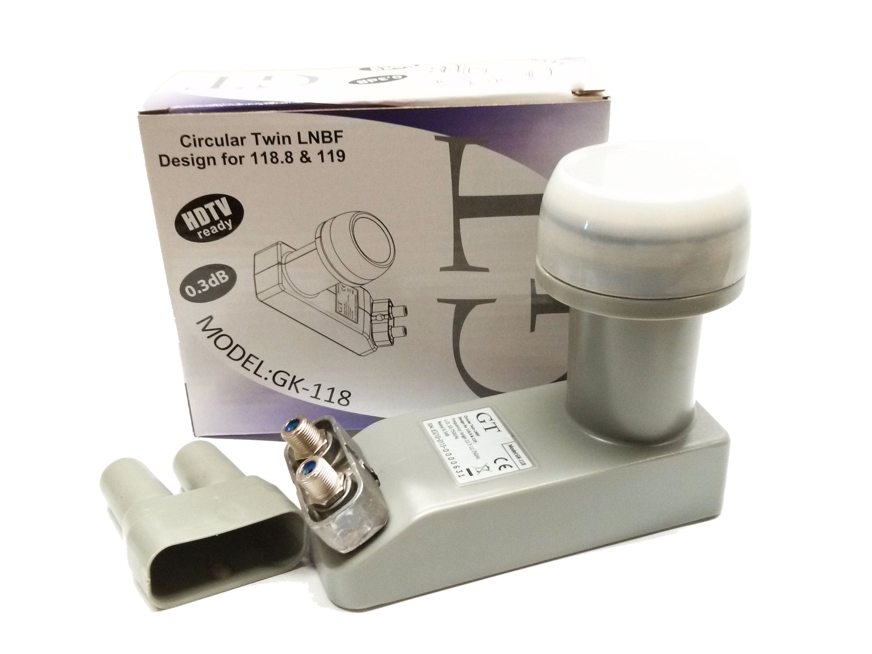 Square-Shaped Dual-Output DSS Circular LNB for 118/119 W