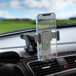 Support de téléphone de voiture télescopique CA104 | Fixation pare-brise et tableau de bord pour smartphones de 4,5 à 7 pouces