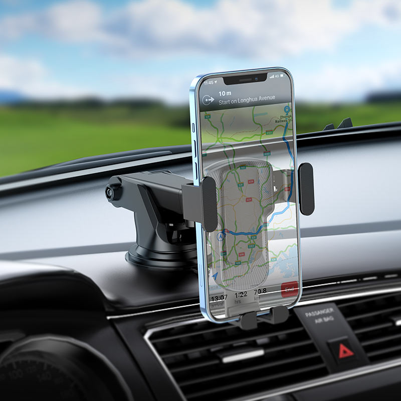 Support de téléphone de voiture télescopique CA104 | Fixation pare-brise et tableau de bord pour smartphones de 4,5 à 7 pouces
