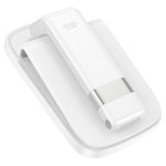 Support de téléphone pliable HD8 Blackfish | Support de téléphone de bureau réglable pour smartphones de 4,5 à 7 pouces (noir/blanc)