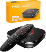 MAG 544w3 Linux 4.9 Set-Top Box, Amlogic S905Y4 Chipset, 1 GB DDR4 RAM, 4 GB Flash Memory, 4K HDR Video, Dolby Digital Plus and Dual-Band 2.4G/5G 2T2R ac WiFi