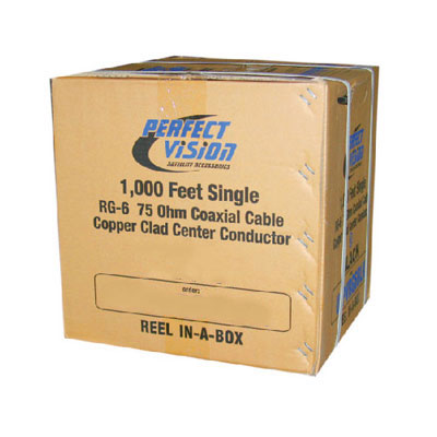 PerfectVision ULPVRG6RG RG6 Coaxial Cable (1000 ft/300 m Box - Grey)