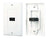 Single HDMI Wall Plate (White)