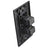 Dual HDMI Wall Plate with 90-Degree Exit Ports (Black)