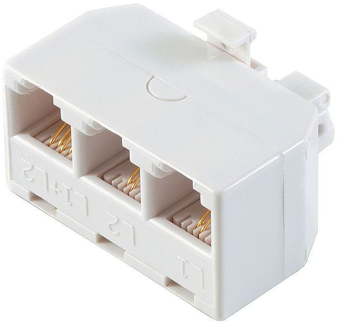 Phone Jack Triplex Adapter