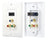 HDMI + 3 (RGB/RCA) Component Wall Plate (White)
