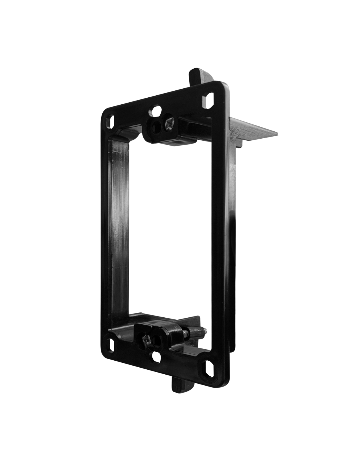 BestMounts 1-Gang Screw Less Recessed Low Voltage Cable Wall Plate (1-Pack) with Best Low Voltage Mounting Bracket (1-Pack)