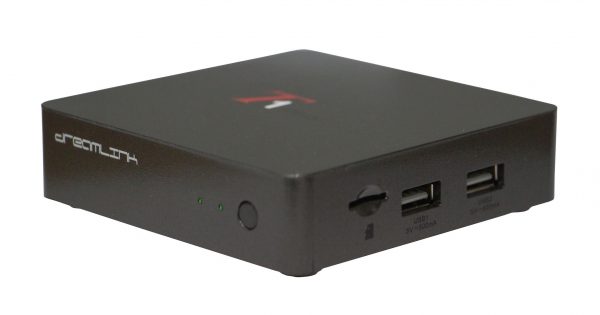 DREAMLINK T1 Plus Android IPTV box with 4K support, Dolby Digital Audio, PVR, WIFI.