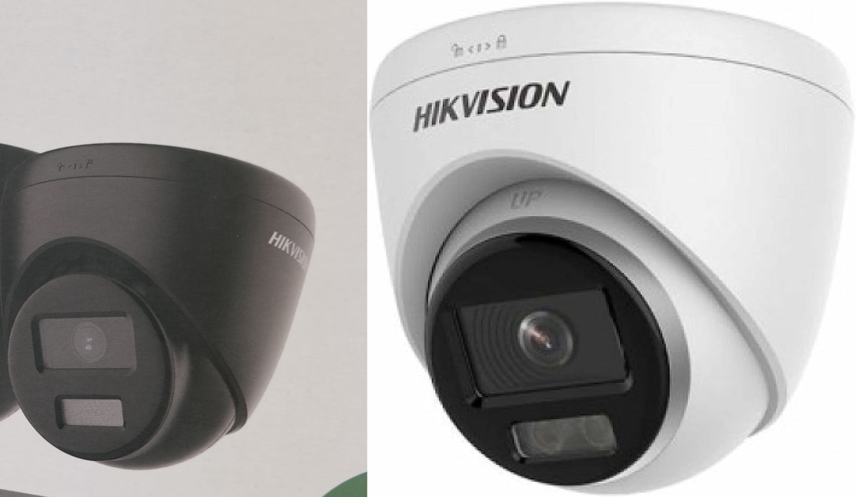 Caméra IP PoE Hikvision ColorVu 4MP H.265+ Grand angle 2,8 mm avec emplacement MicroSD intégré et microphone intégré