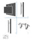 WMN1000B Compatible Hanging Wall Mount for Samsung Ultra-Thin 32-55 inch LED and Plasma TVs