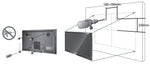 WMN1000B Compatible Hanging Wall Mount for Samsung Ultra-Thin 32-55 inch LED and Plasma TVs